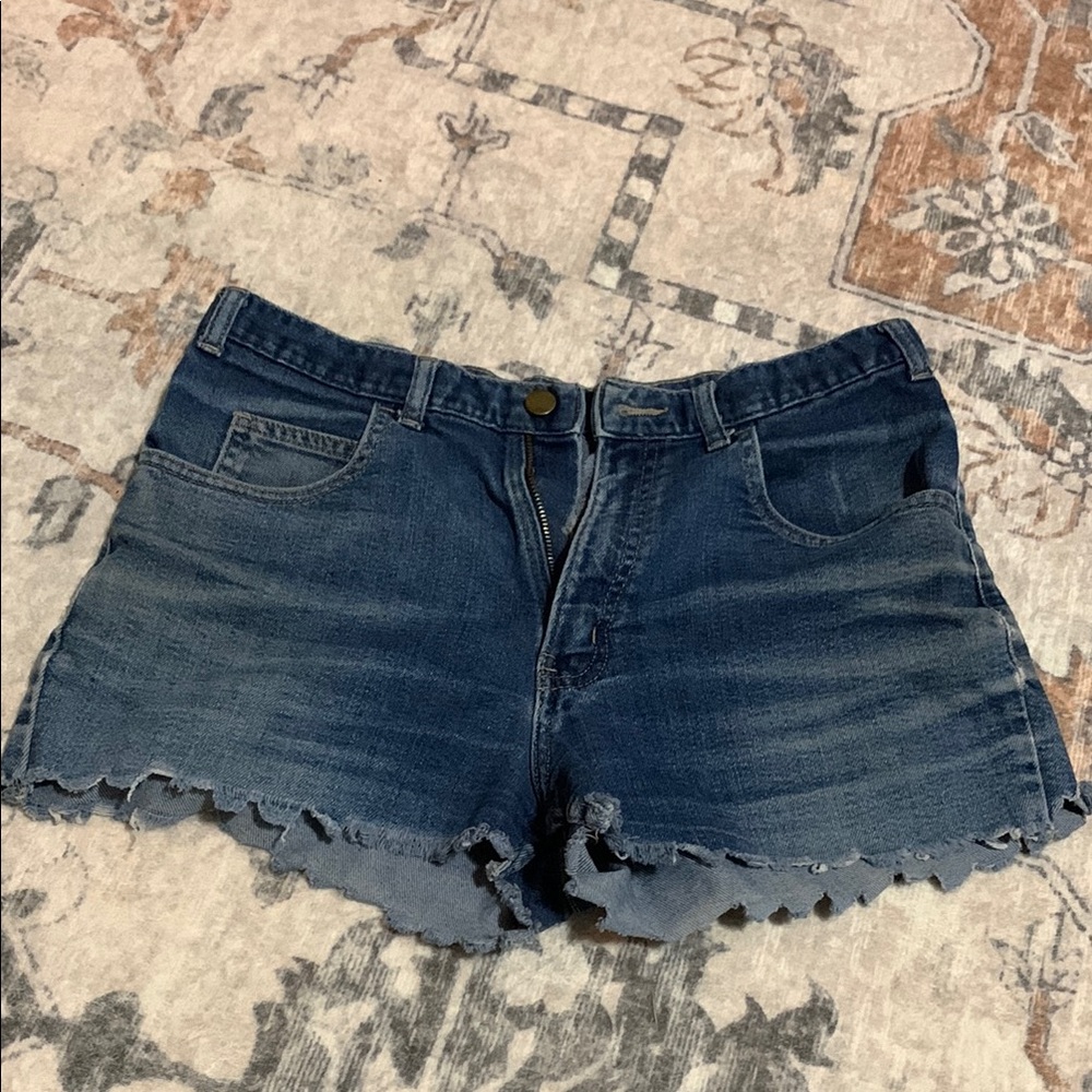 Denim Blue Women's Cutoff Shorts
